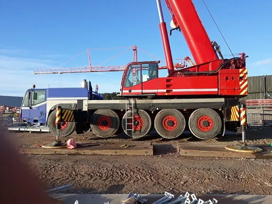 Grue mobile à Casablanca